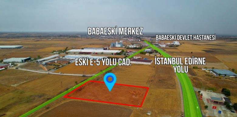 Babaeski'de Sanayi İmarlı 10.000 m² Arsa Fırsatı