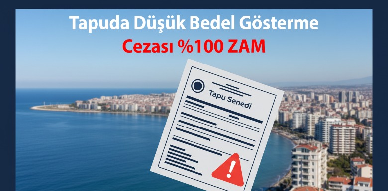 Tapuda Satış Bedelini Düşük Gösterene Ceza %100’e Çıktı!