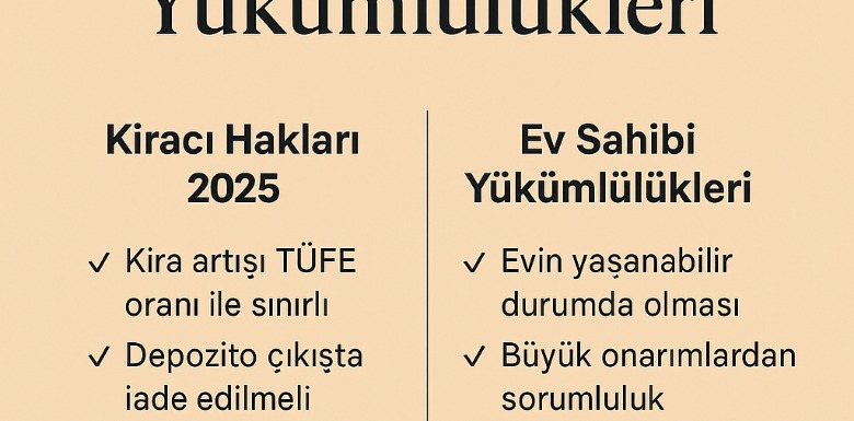 Kiracı Hakları 2025 ve Ev Sahibi Yükümlülükleri