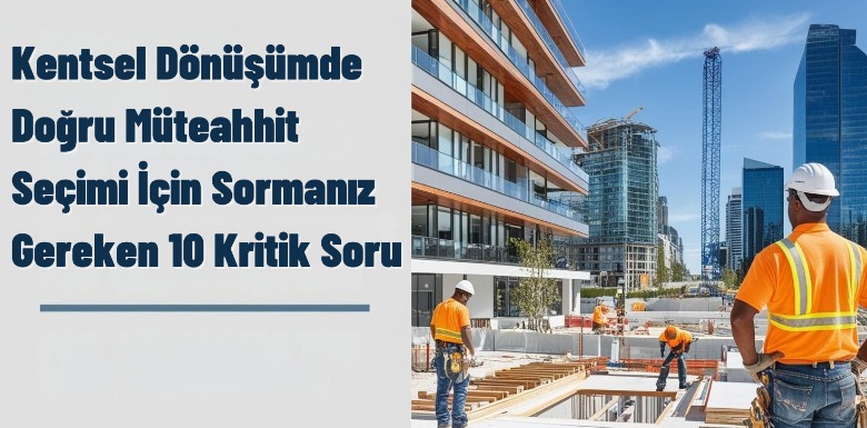 Doğru Müteahhit Seçimi İçin 10 Kritik Soru
