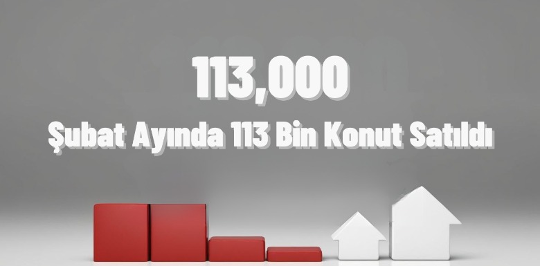 Şubat Ayında 113 Bin Konut Satıldı