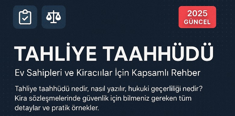 Tahliye Taahhüdü Nedir? 2025 Güncel Rehberi