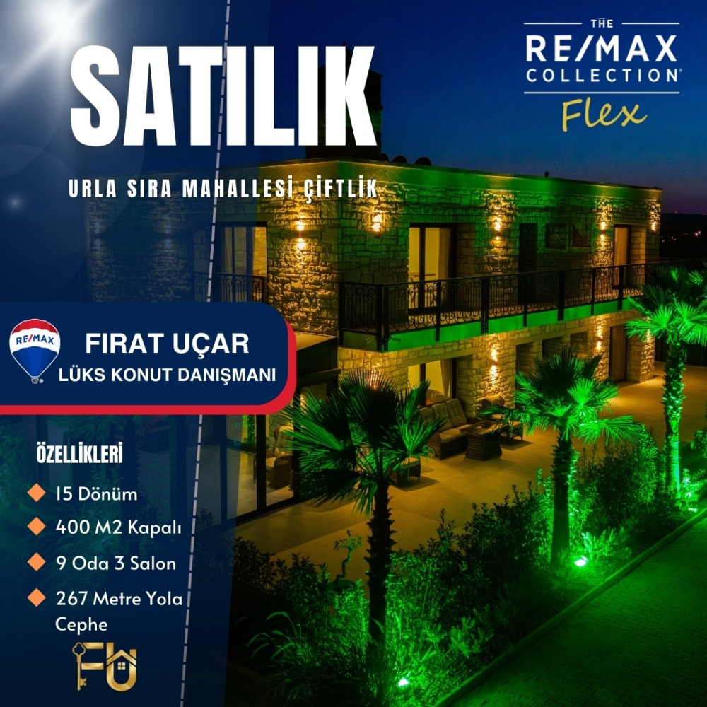 🍃 URLA SIRA MAHALLESİ’NDE DOĞANIN KALBİNDE, ÜST DÜZEY DONANIMLI LÜKS ÇİFTLİK YAŞAMI