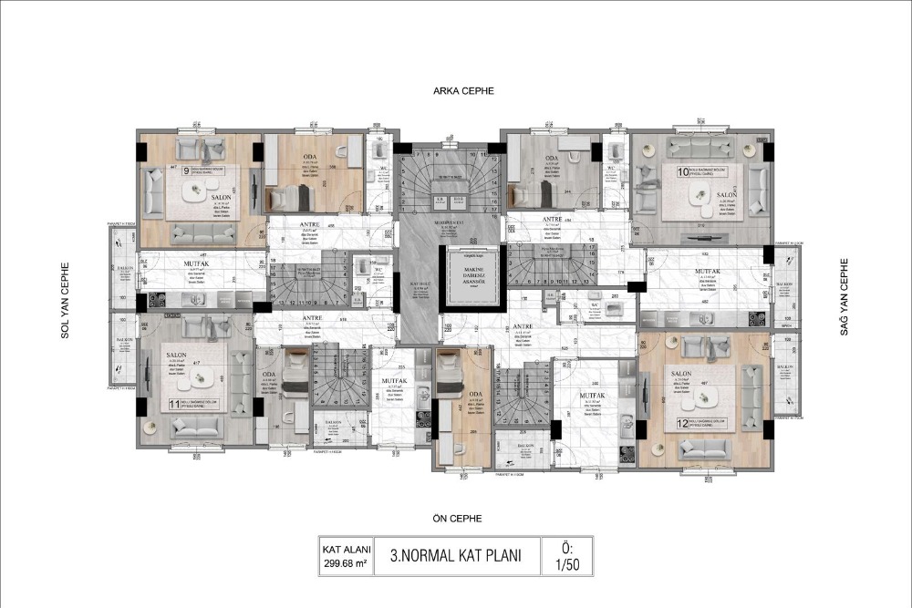 ÇAYIROVA BELEDİYESİ KARŞISI AÇIK TERASLI 3+2 SATILIK DUBLEX