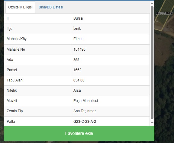 İZNİK ELMALI’DA VİLLA İMARLI 855M2 FIRSAT ARSA!