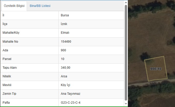 İZNİK ELMALI’DA VİLLA İMARLI 340M2 FIRSAT ARSA!