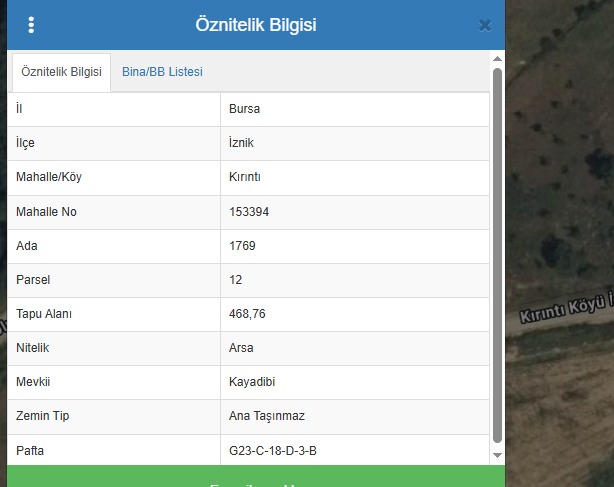 🌄 BURSA İZNİK KIRINTI KÖYÜ’NDE VADİ MANZARALI 468 m² İMARLI ARSA