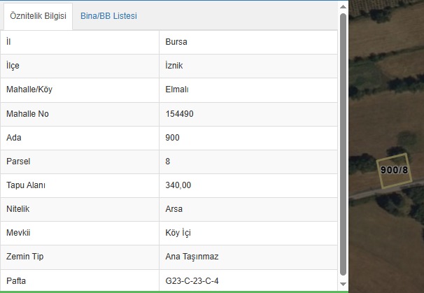 İZNİK ELMALI’DA VİLLA İMARLI 340M2 FIRSAT ARSA!
