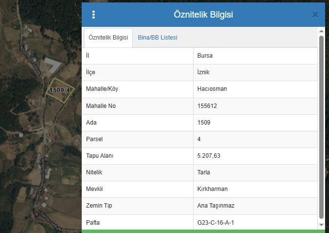 İZNİK HACIOSMAN KÖY İÇİNDE 5.207m2 ARSA